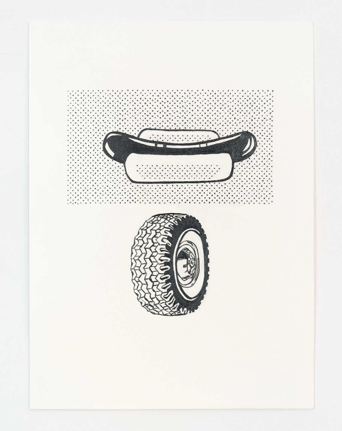  - Sturtevant Lichtenstein Hot Dog Graphite Tire 1966