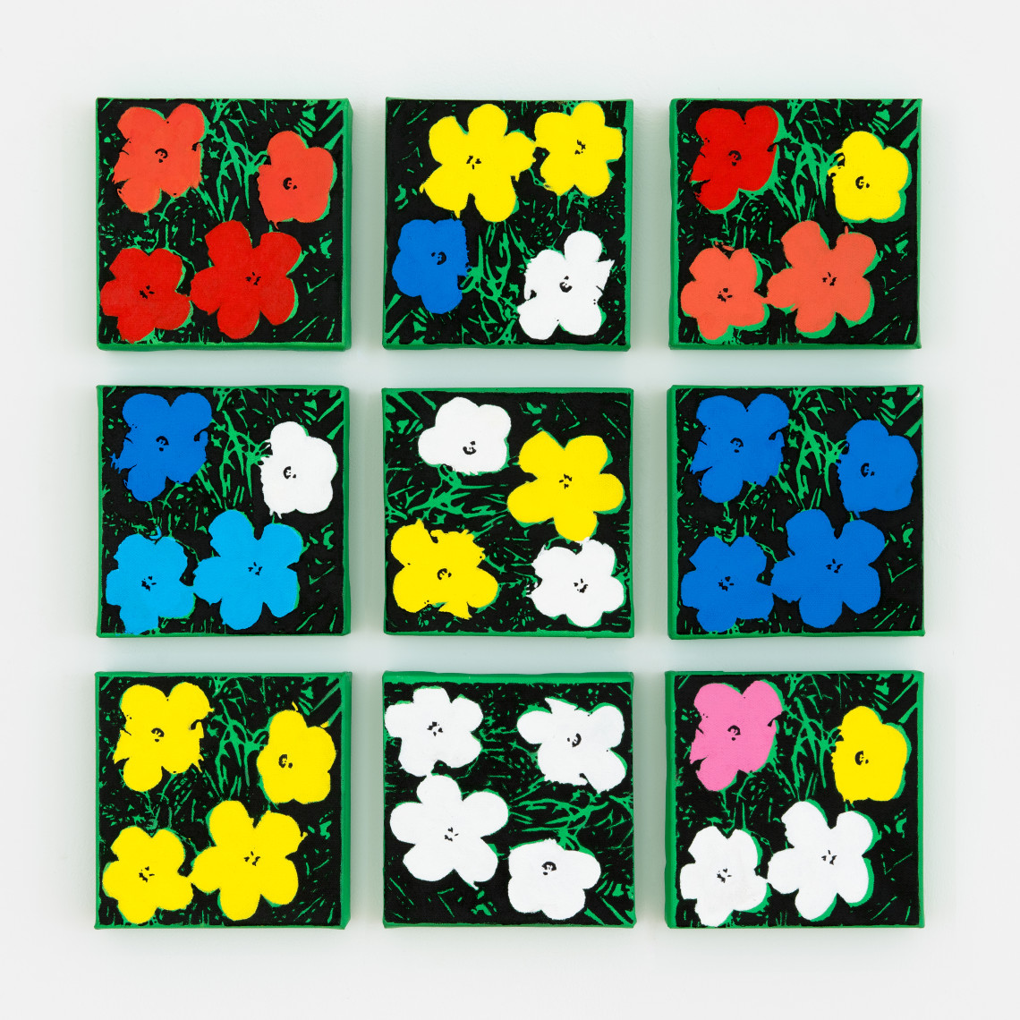 - Richard Pettibone Andy Warhol 'Flowers' 1964 (9 works) 2010 
