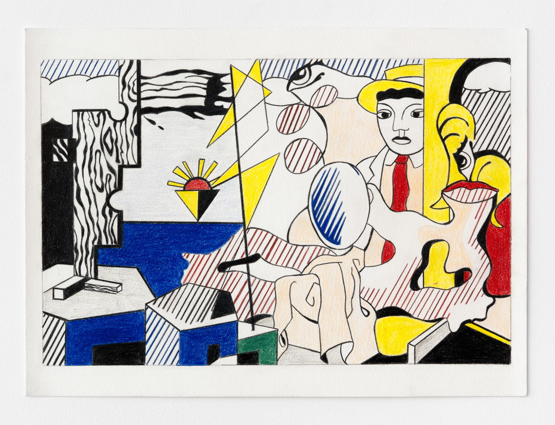  -  Sturtevant Lichtenstein Study for Sunset 1988