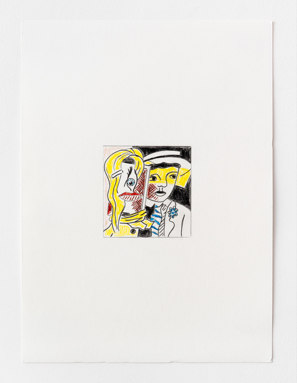  - Sturtevant Lichtenstein Study for Stepping Out 1988