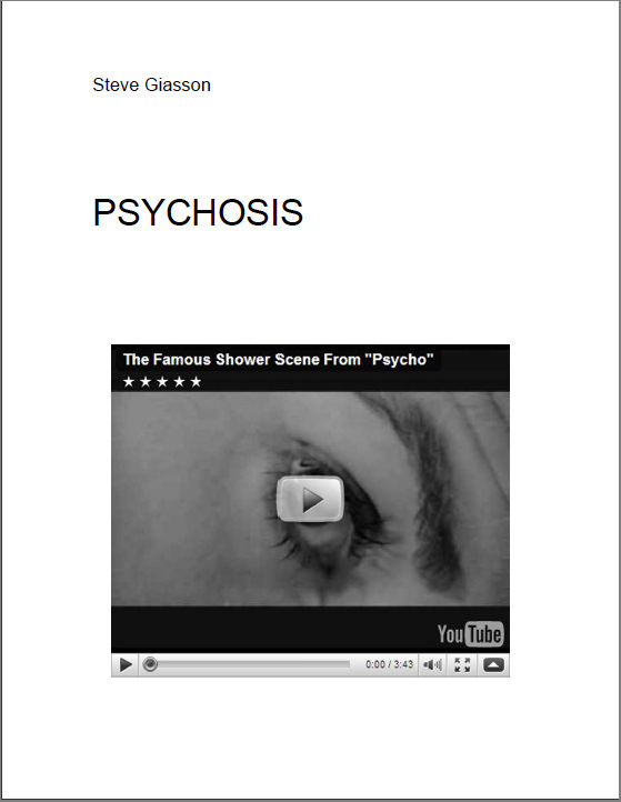  - PSYCHOSIS